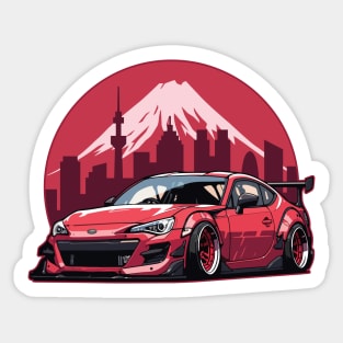 BRZ Car Art - Widebody Modified Stance JDM Car Sticker